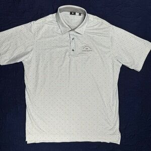 FootJoy FJ Golf Polo Mens XL White Sailboat Bees- The Golf Club at‎ Cinco Ranch